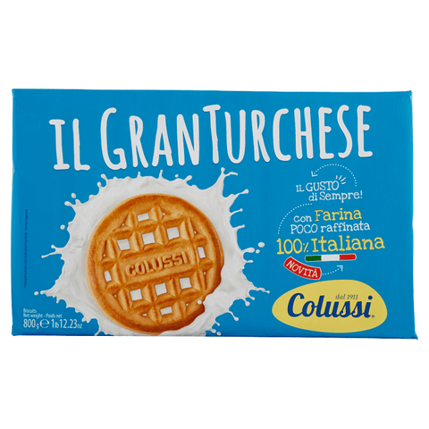 Colussi Gran Turchese Granturchese Butter Biscuits Cookies snack 800g - Italian Gourmet UK