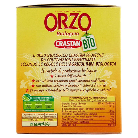 Crastan barley Crastan ESE Espresso Pods organic barley Pack of 16 pieces of 6 g each 8007100062305