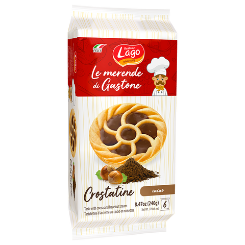 Gastone Lago Le merende Crostatine Cacao Cocoa tarts 240gr