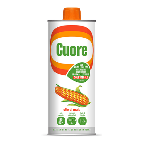 Cuore Olio di Mais Corn Seed Oil 1Lt - Italian Gourmet UK