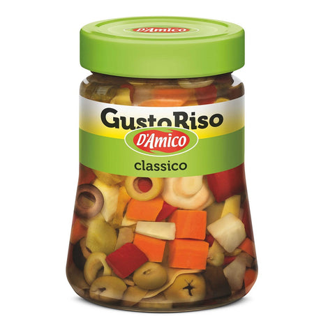 D'Amico Gustoriso Classico Condimento per riso aromatizzato all'olio di semi di girasole Rice spice flavored with sunflower oil 290gr