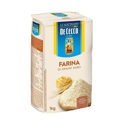 De Cecco Farina di Grano Duro durum wheat flour 1kg - Italian Gourmet UK