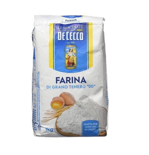 De Cecco Farina di Grano Tenero Tipo '00' flour 1kg - Italian Gourmet UK