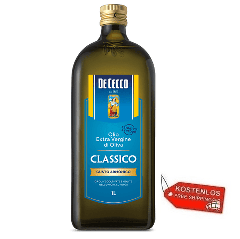 6x De Cecco Classico Extra Virgin Olive Oil 1Lt - Italian Gourmet UK