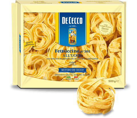 De Cecco Fettuccine n. 303 all'uovo 500g - Italian Gourmet UK