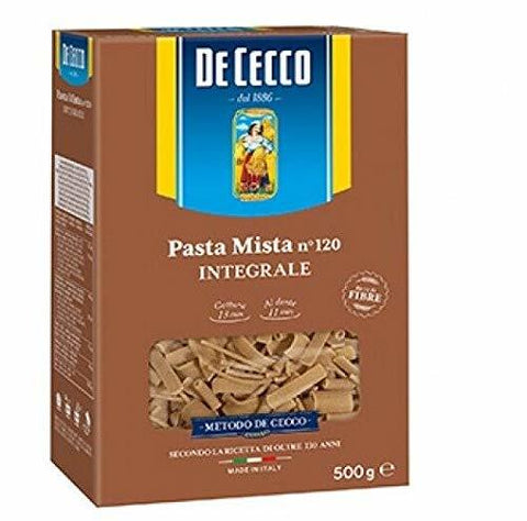 De Cecco Pasta Mista integrale Wholemeal Pasta (500g) - Italian Gourmet UK