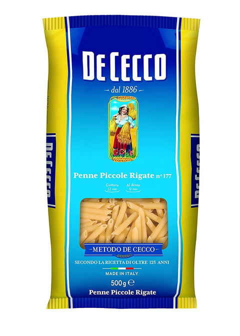 De Cecco Penne Piccole Rigate pasta 500G - Italian Gourmet UK