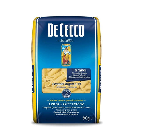De Cecco Pennoni rigati pasta 500G - Italian Gourmet UK