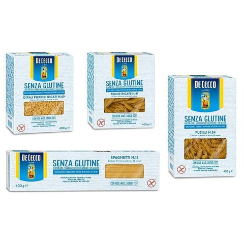 Test pack De Cecco Pasta Gluten Free packs (4x400g) - Italian Gourmet UK