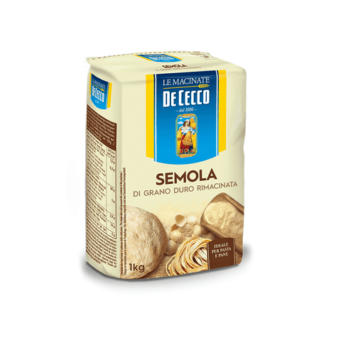 De Cecco semola Remilled durum wheat semolina 1kg - Italian Gourmet UK