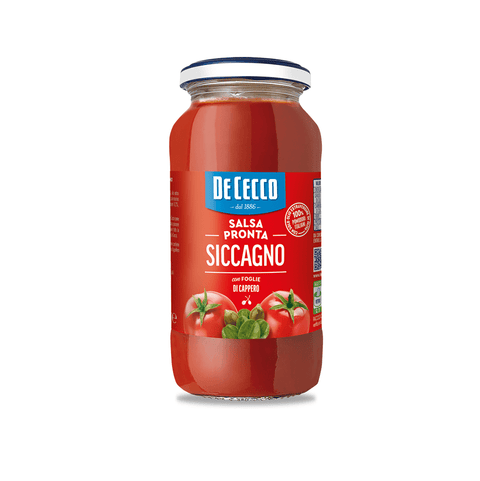 De Cecco Tomato sauce De Cecco Salsa Pronta Siccagno con Foglie di Cappero 300g