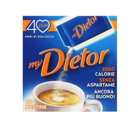 Dietor Italian sweetener 0 kcal 40 sachets - Italian Gourmet UK