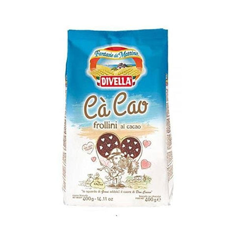 Divella Cà Cao Frollini al cacao Shortbread cocoa (400g) - Italian Gourmet UK