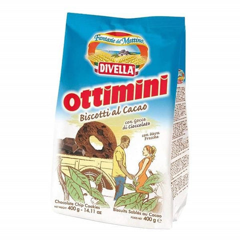 Divella Ottimini al cacao Cocoa biscuits (400g) - Italian Gourmet UK