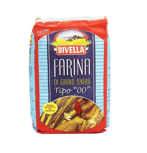 Divella Farina Grano Tenero Soft Wheat Flour Type 00 1kg - Italian Gourmet UK