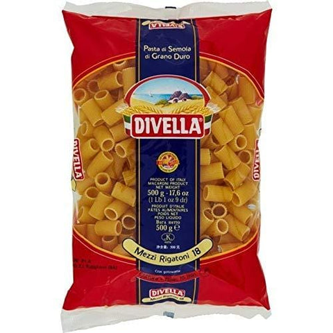 Divella Mezzi Rigatoni Pasta 500g - Italian Gourmet UK