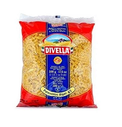 Divella Paternostini rigati pasta 500g - Italian Gourmet UK