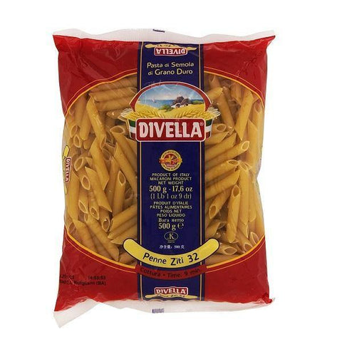 Divella Penne Ziti n.32 Italian pasta 500g - Italian Gourmet UK