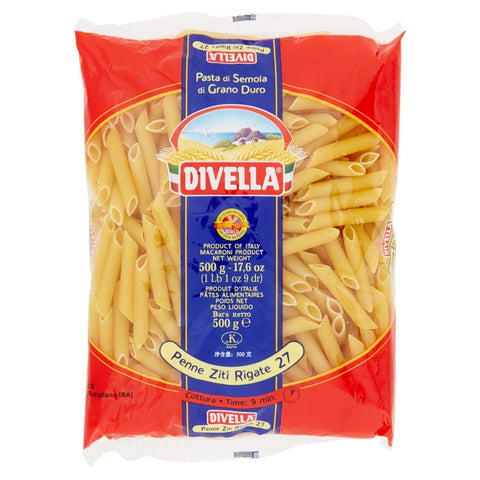 Divella Penne Ziti Rigate Pasta 500g - Italian Gourmet UK