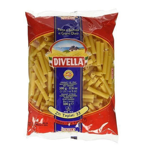 Divella Ziti tagliati n.33 Italian pasta 500g - Italian Gourmet UK