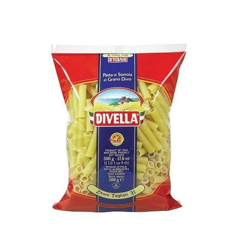 Divella Zitoni Tagliati n ° 31 pasta 500g - Italian Gourmet UK