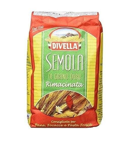 Divella Semola Rimacinata Remilled durum wheat semolina 1kg - Italian Gourmet UK