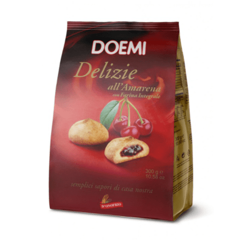 Doemi Delizie all'Amarena sour cherry biscuits 300g - Italian Gourmet UK