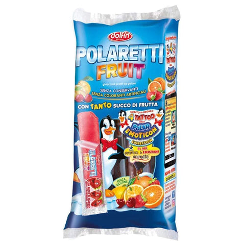 Polaretti Fruit Boy Ice Ice cream Lollies with fruit juice for freezing 10x 40ml - Italian Gourmet UK
