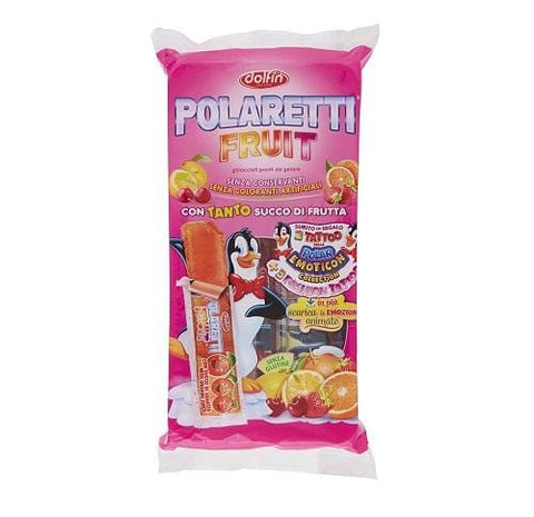 Polaretti Fruit Girl Ice Lollies with fruit juice for freezing 10x 40ml - Italian Gourmet UK