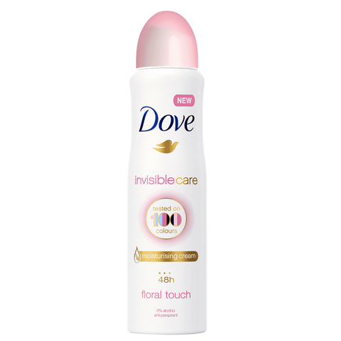 Dove Invisible Care Floral Touch Deodorant Spray 0% Alcohol 48h Anti-transpirant 150ml - Italian Gourmet UK