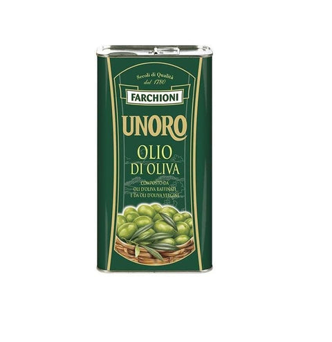 Farchioni Olio Unoro Italian Extra virgin olive oil in can 1Lt - Italian Gourmet UK