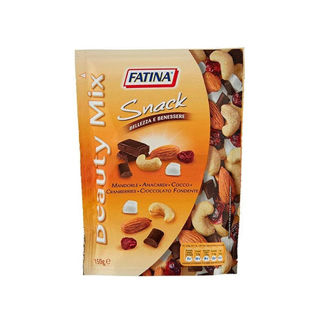 Fatina Snack Fatina Snack Beauty Mix Dried Fruits Healthy snack with almonds, cashew nuts, coconut, cranberries, dark chocolate 150g