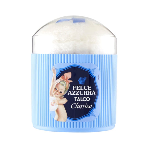 Felce azzurra Talco Classico con piumino Classic body powder with duvet 250g - Italian Gourmet UK
