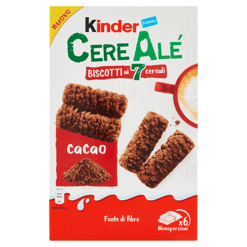 Ferrero Biscuits Kinder Cerealé Biscotti ai 7 Cereali al Cacao Cereal Biscuits with Cocoa 204g
