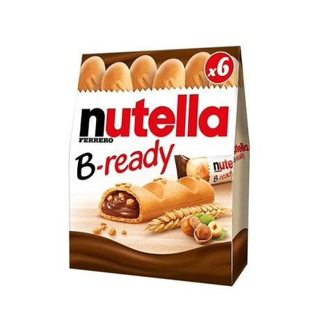 Nutella B-ready bread waffle biscuits filled with Nutella (6 x 22g) - Italian Gourmet UK