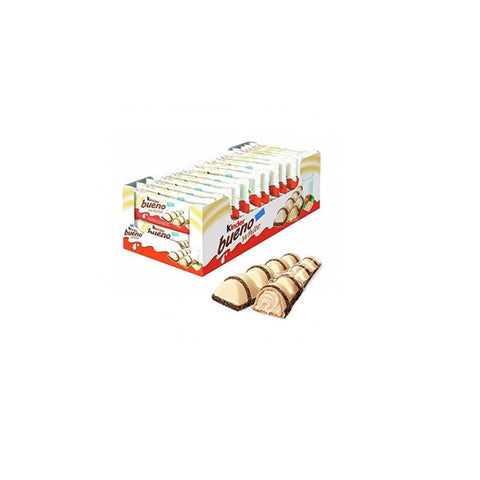 Ferrero Chocolate bar 30x Ferrero Kinder Bueno White White Chocolate Bars 39g 8000500121436