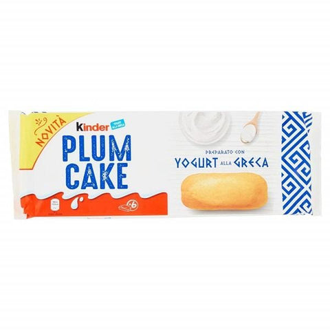 Ferrero Kinder Plum Cake Yogurt alla Greca Greek Yogurt (6 snacks 32g) - Italian Gourmet UK