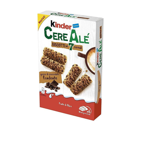 Kinder Cerealè Biscotti al cioccolato 7 Cereals dark chocolate Biscuits 204g - Italian Gourmet UK