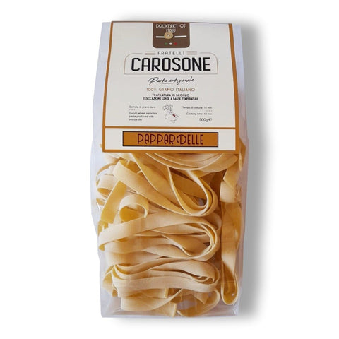 Fratelli Carosone Pappardelle a matassa handmade pasta 500g - Italian Gourmet UK