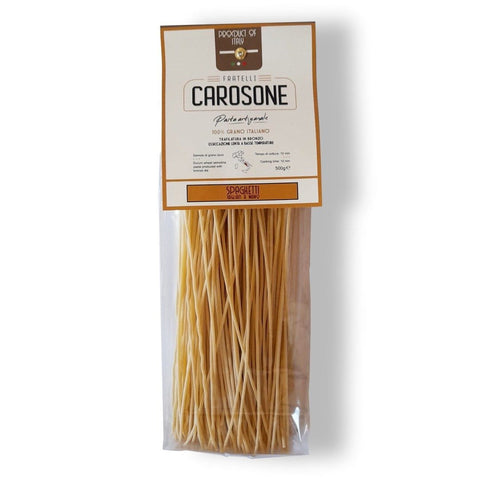 Fratelli Carosone Spaghetti tagliati a mano handmade pasta 500g - Italian Gourmet UK