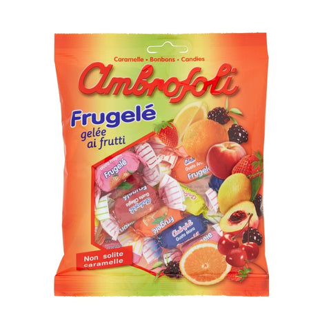 Ambrosoli caramelle Frugelè gelèe ai frutti Soft candies with fruits 130g