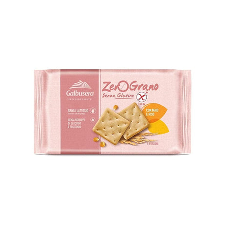 Galbusera Zero Grano Crackers with Rice and Corn 320g - Italian Gourmet UK