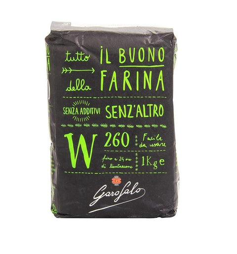 Garofalo Farina di Grano Tenero W260 soft wheat flour type 00 1kg - Italian Gourmet UK