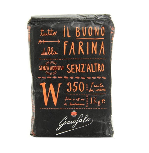 Garofalo Farina di Grano Tenero W350 soft wheat flour type 00 1kg - Italian Gourmet UK