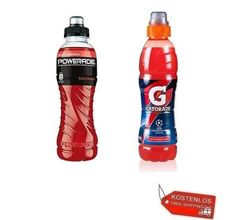 Test pack Gatorade Powerade Arancia Rossa Energy Drink Blood Orange 24x50cl - Italian Gourmet UK