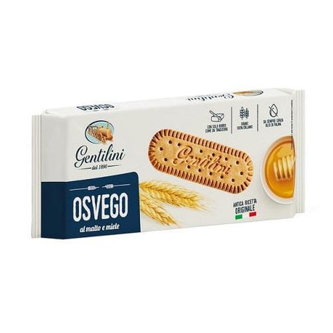 Gentilini Osvego malt and honey biscuits 250g - Italian Gourmet UK