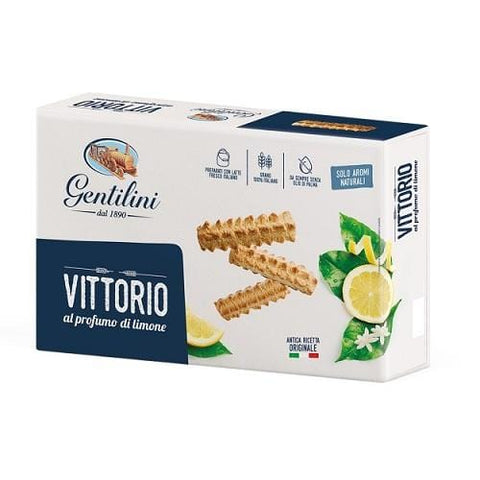 Gentilini Vittorio biscuits with lemon flavour 250g - Italian Gourmet UK