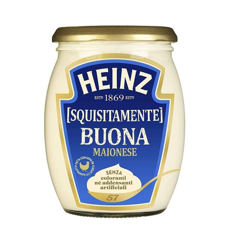 Heinz Mayonnaise Squisitamente Buona Sauce glass 480ml - Italian Gourmet UK