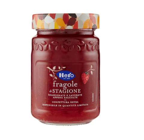 Hero Marmellata Fragole di stagione Seasonal Strawberries Extra Jam 350g - Italian Gourmet UK