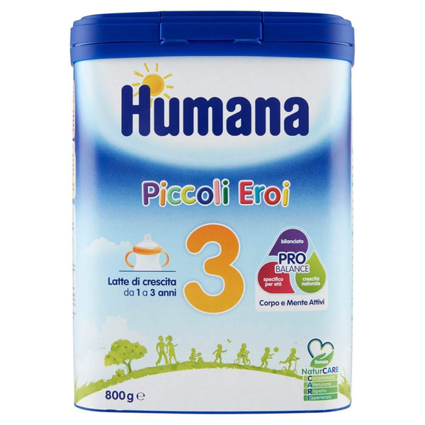 Humana Piccoli Eroi Latte di Crescita 3 milk powder from 1 to 3 years old  800g